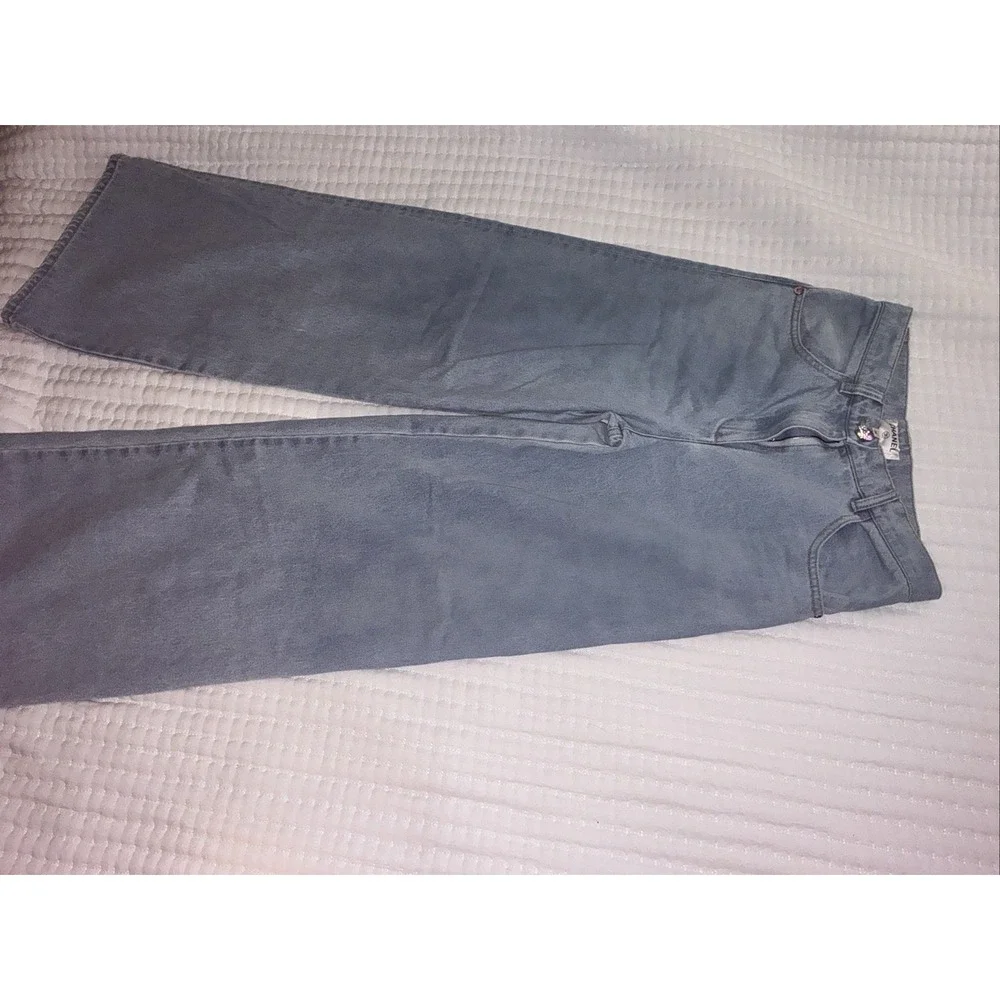 Chanel Large Jeans Denim‎ Pants Blue Size 36